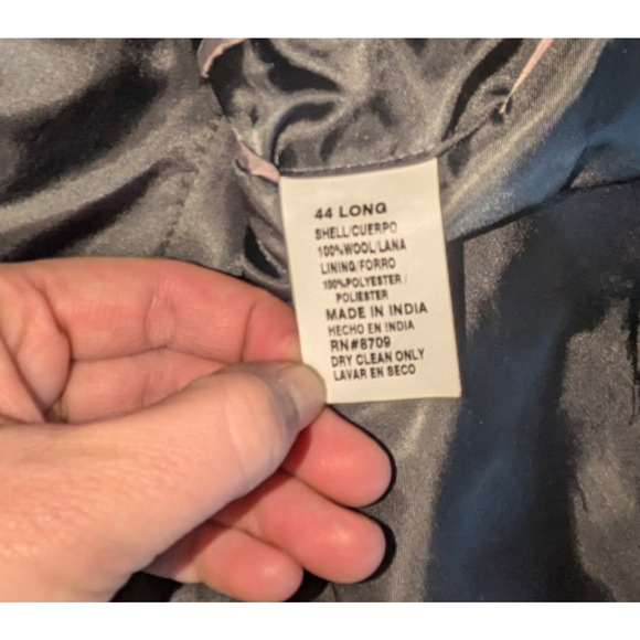 Stafford Blazer Mens 44 Long Wool 3 Button Sports Coat Timeless Professional - Picture 8 of 10